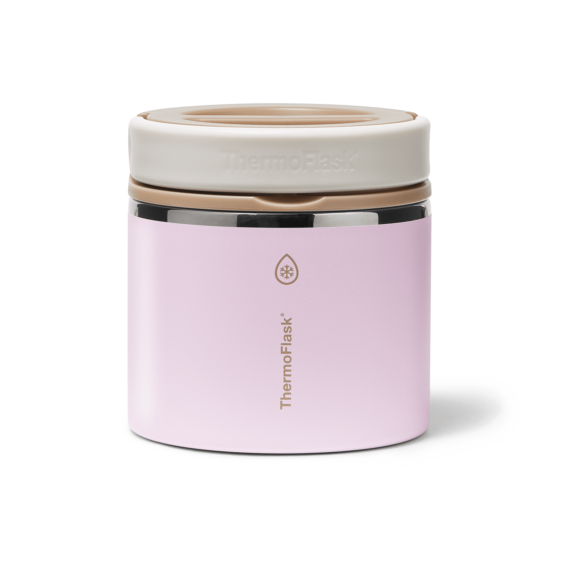 ThermoFlask 20 oz Double Wall Insulated Food Jar, Blush Sandstone