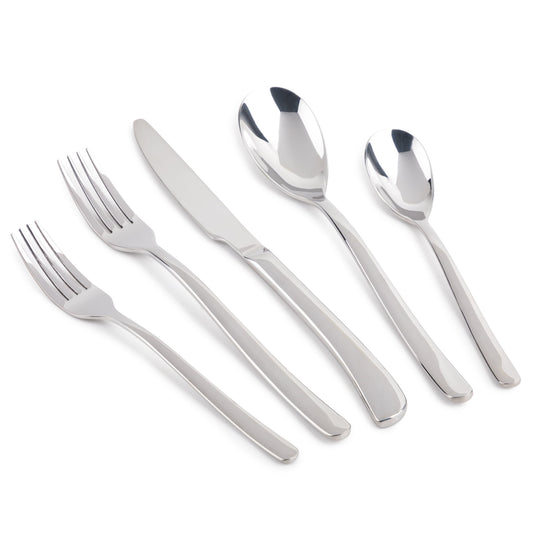 Thyme & Table 20-Piece Royal Stainless Steel Flatware Set, Stainless