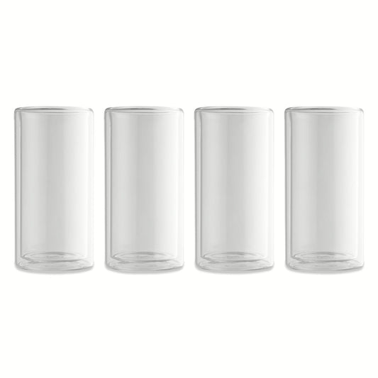 Thyme & Table 4-Piece 16oz Clear Double Wall Glass Set