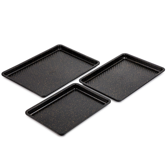 Thyme & Table Nonstick Sheet Pan 3-Piece Set - Black