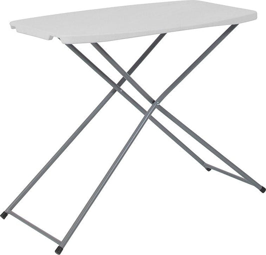 Titan Series Adjustable Height Plastic Folding Table 30 x 20