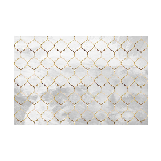 Trademark Fine Art Sarah Manovski  Moroccan wall mural concrete gold Canvas Wall Art