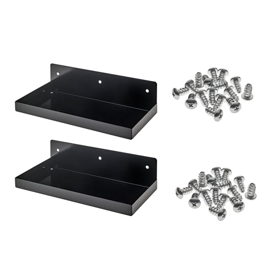 Triton Products 76126BK-2 Pegboard Shelf, Black, 2 Count