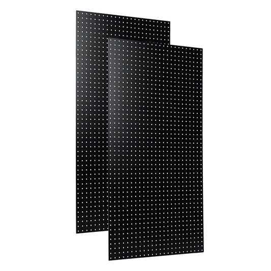 Triton ProductsÂ® Black High Density Fiberboard Pegboards, Two Pack