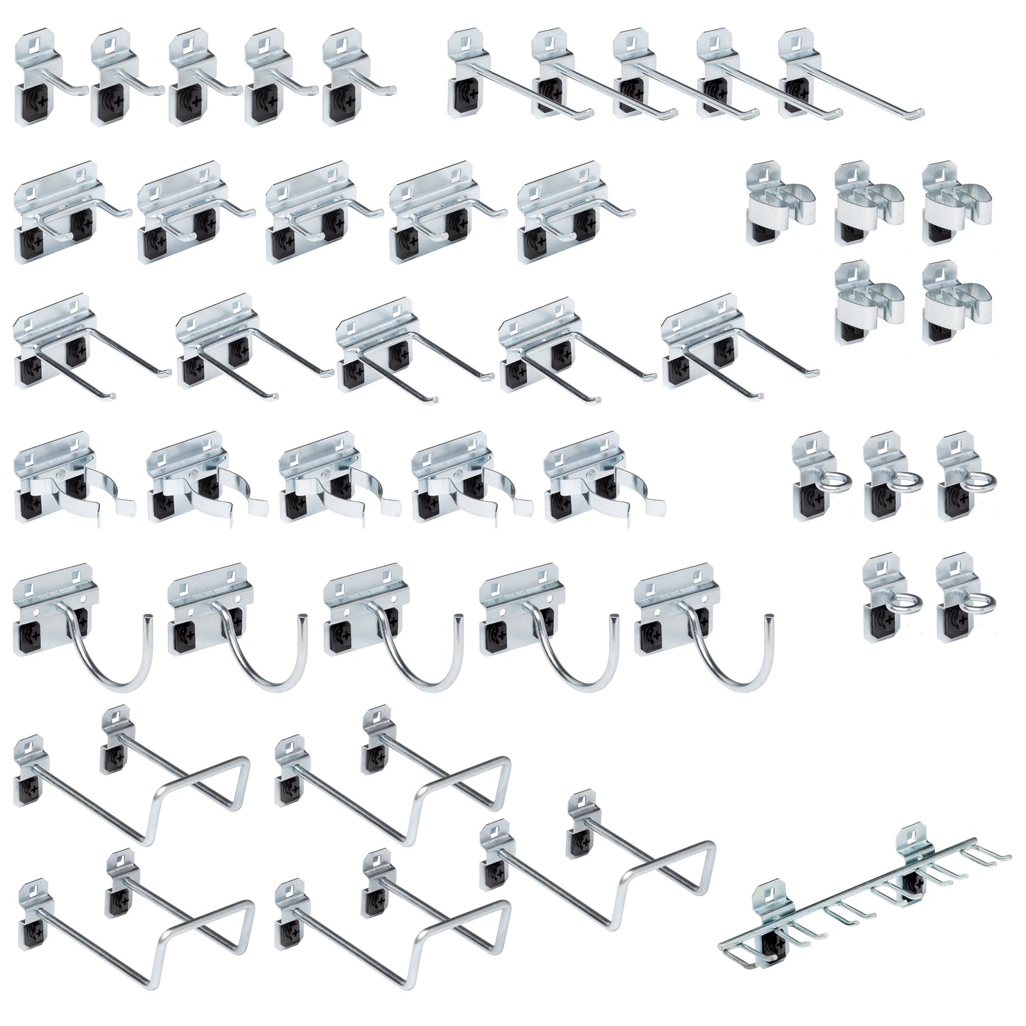 Triton ProductsÂ® LocHook 46-Piece Zinc Plated Steel Hook Assortment for LocBoard