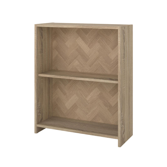 Tvilum Hyper Herringbone/Oak 2 Shelf Bookcase