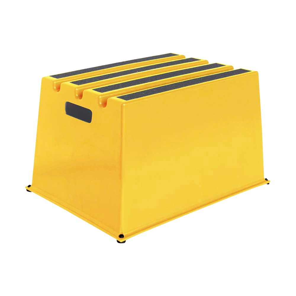 US Weight 1-Step Yellow Safety Step â€“ Lightweight, Durable, Anti-Slip Step Stool with High Visibility
