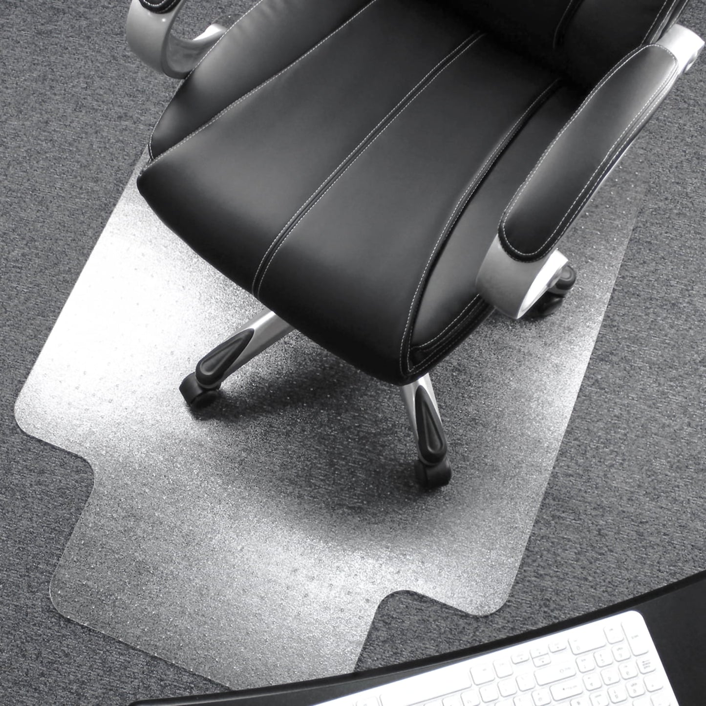 UltimatÂ® Polycarbonate Lipped Chair Mat for Carpets up to 1/2" - 48" x 60"