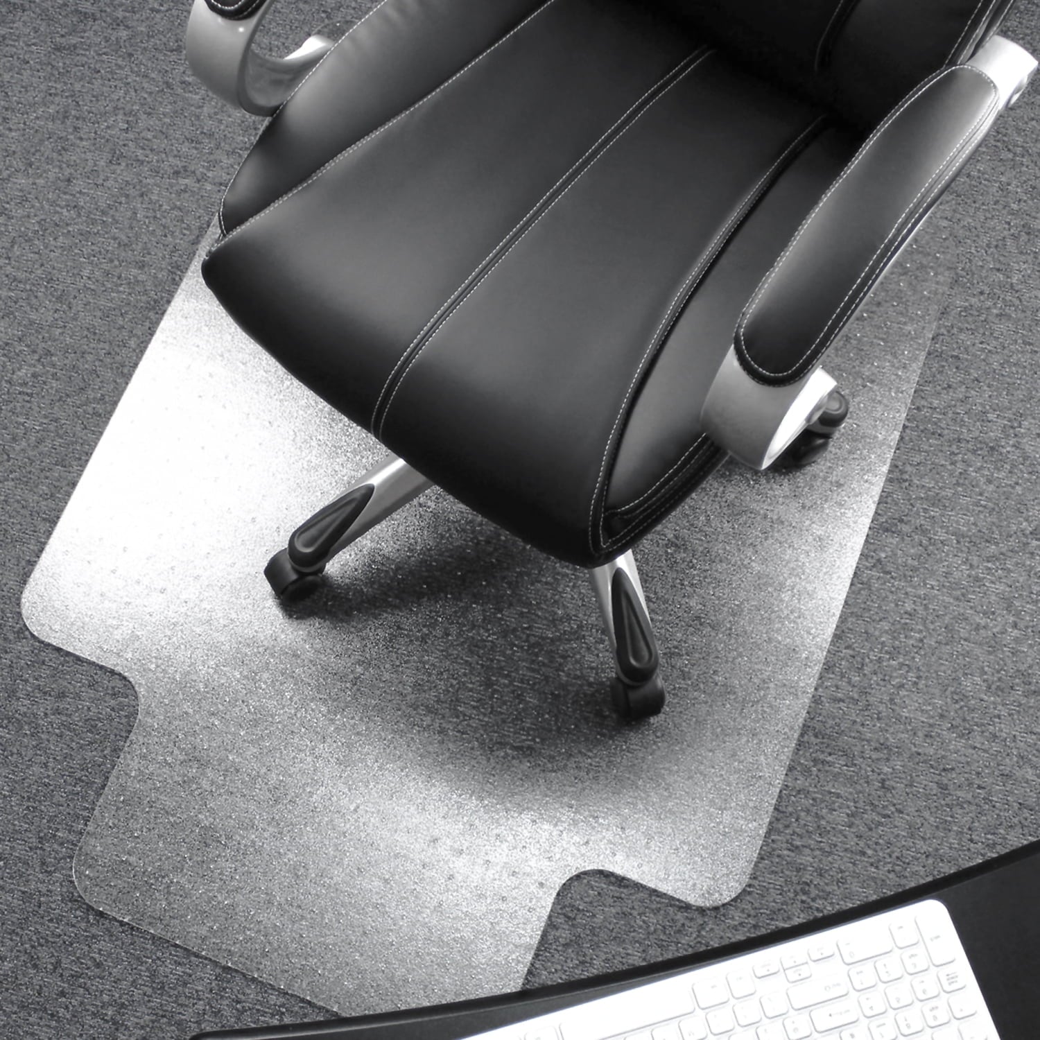 UltimatÂ® Polycarbonate Lipped Chair Mat for Carpets up to 1/2" - 48" x 60"