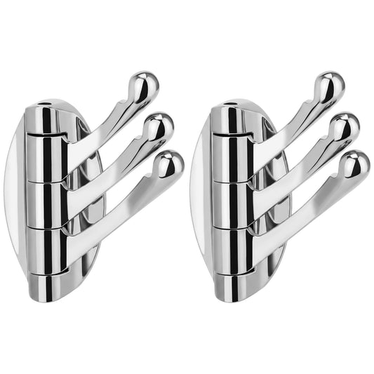 Unique Bargains 2Pcs Utility Hooks Metal Durable Hooks Silver