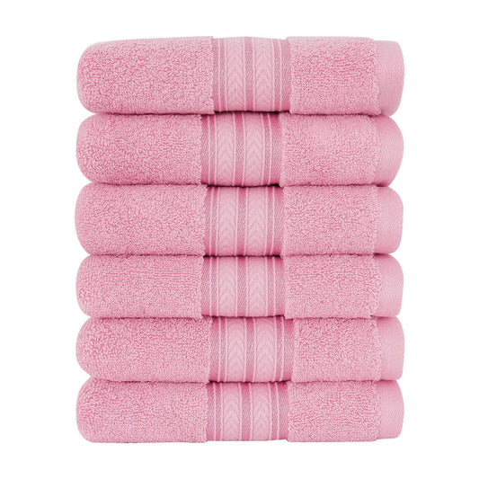 Unique Bargains Pack de 6 Toallas de BaÃ±o Absorbentes 100% AlgodÃ³n Color Camel