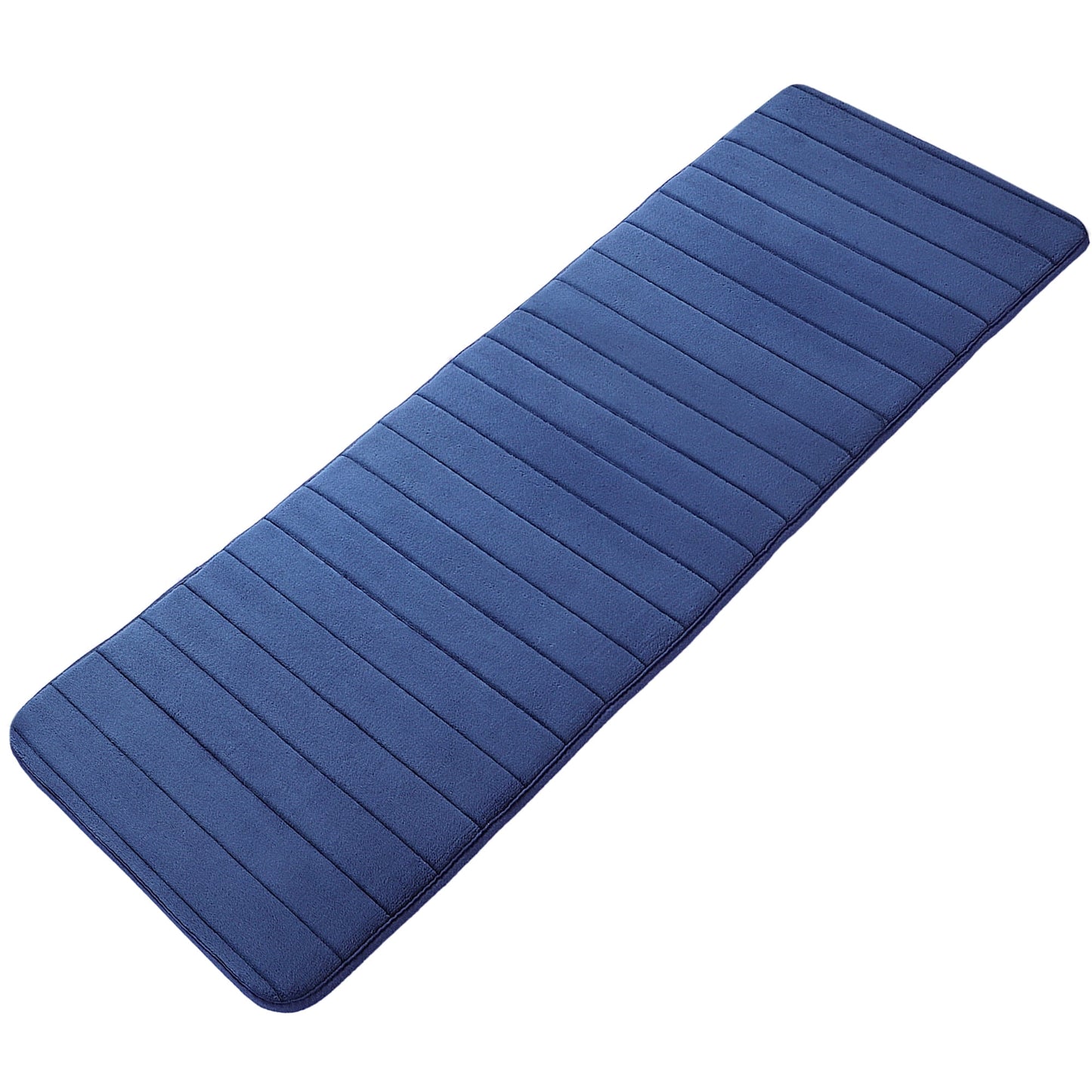 Unique Bargains Tapete de BaÃ±o Antideslizante de Memory Foam Color PÃºrpura Claro 15.7"x47.2"
