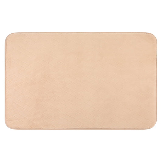 Unique Bargains Bathroom Mat Memory Foam Non-Slip Bath Rugs Khaki 24" x 36"