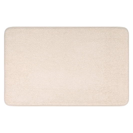 Unique Bargains Bathroom Rug Soft Non Slip Memory Foam Mat Khaki 20" x 32"