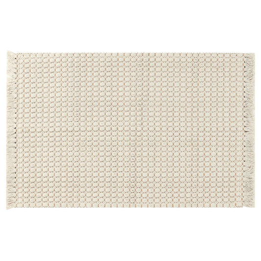 Unique Bargains Alfombra de BaÃ±o Boho con Textura Tejida para Dormitorio, Alfombra con Flecos Gris 20" x 32"