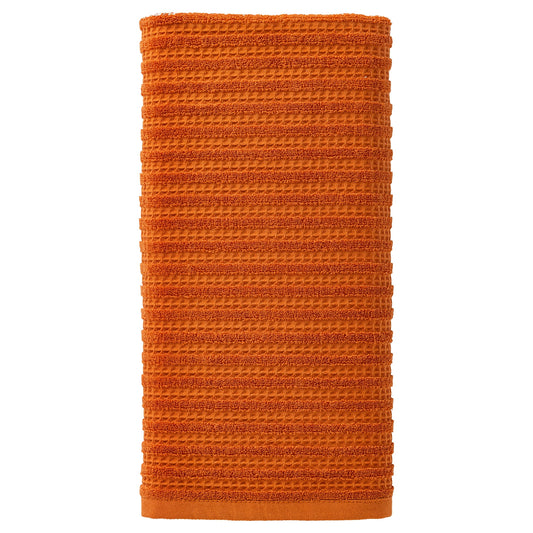 Unique Bargains Cotton Waffle Soft Absorbent Bath Towels Brown 55" x 28"