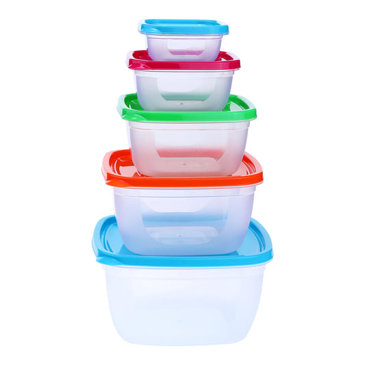 Unique Bargains Food Storage Containers Lunch Box Square 10 Packs