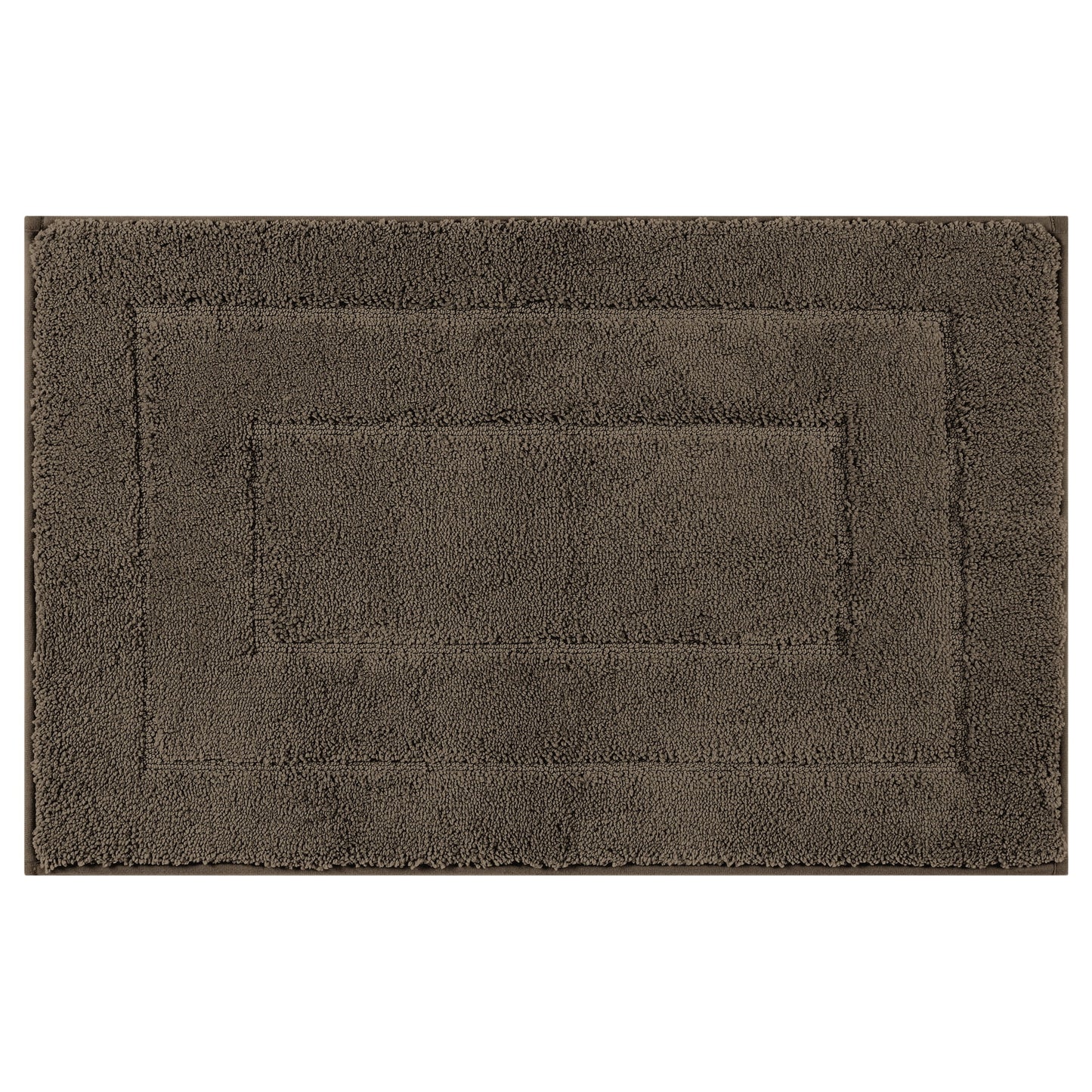 Unique Bargains Geometry Bathroom Rug Mat Absorbent Non-Slip Bath Rugs Brown 20" x 32"