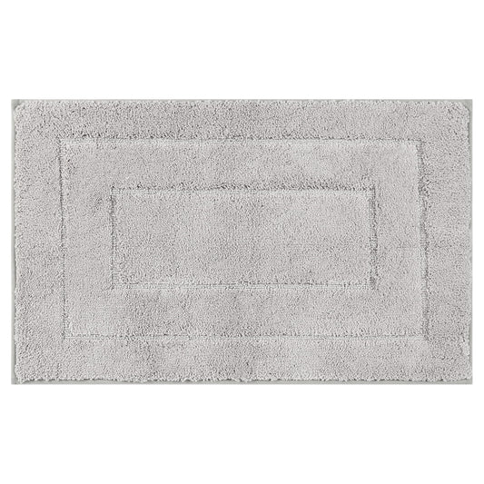 Unique Bargains Geometry Bathroom Rug Mat Soft Absorbent Non-Slip Comfortable Bath Rugs Light Gray 20" x 32"