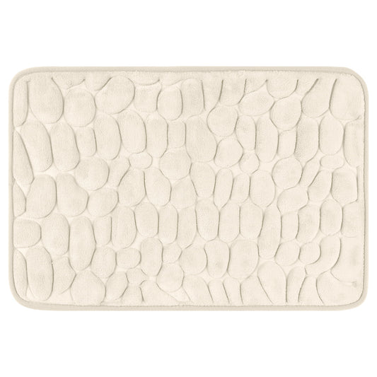 Unique Bargains Memory Foam Bathroom Rugs Ultra Soft Bath Mat Quick Dry Bath Carpet Rug Khaki 20"x32"