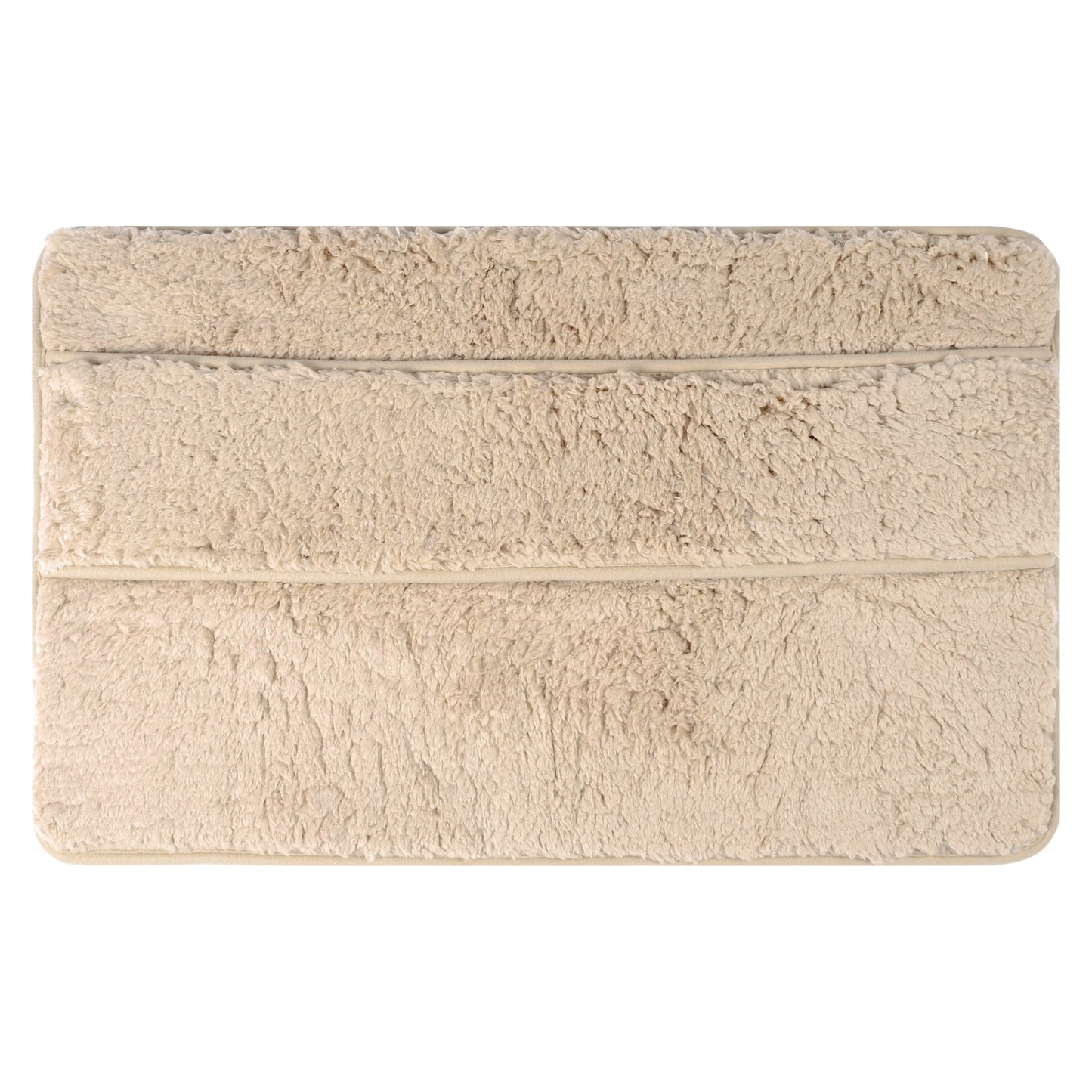 Unique Bargains Plush Shaggy Rugs Mat Absorbent Bath Rugs Brown 16" x 24"