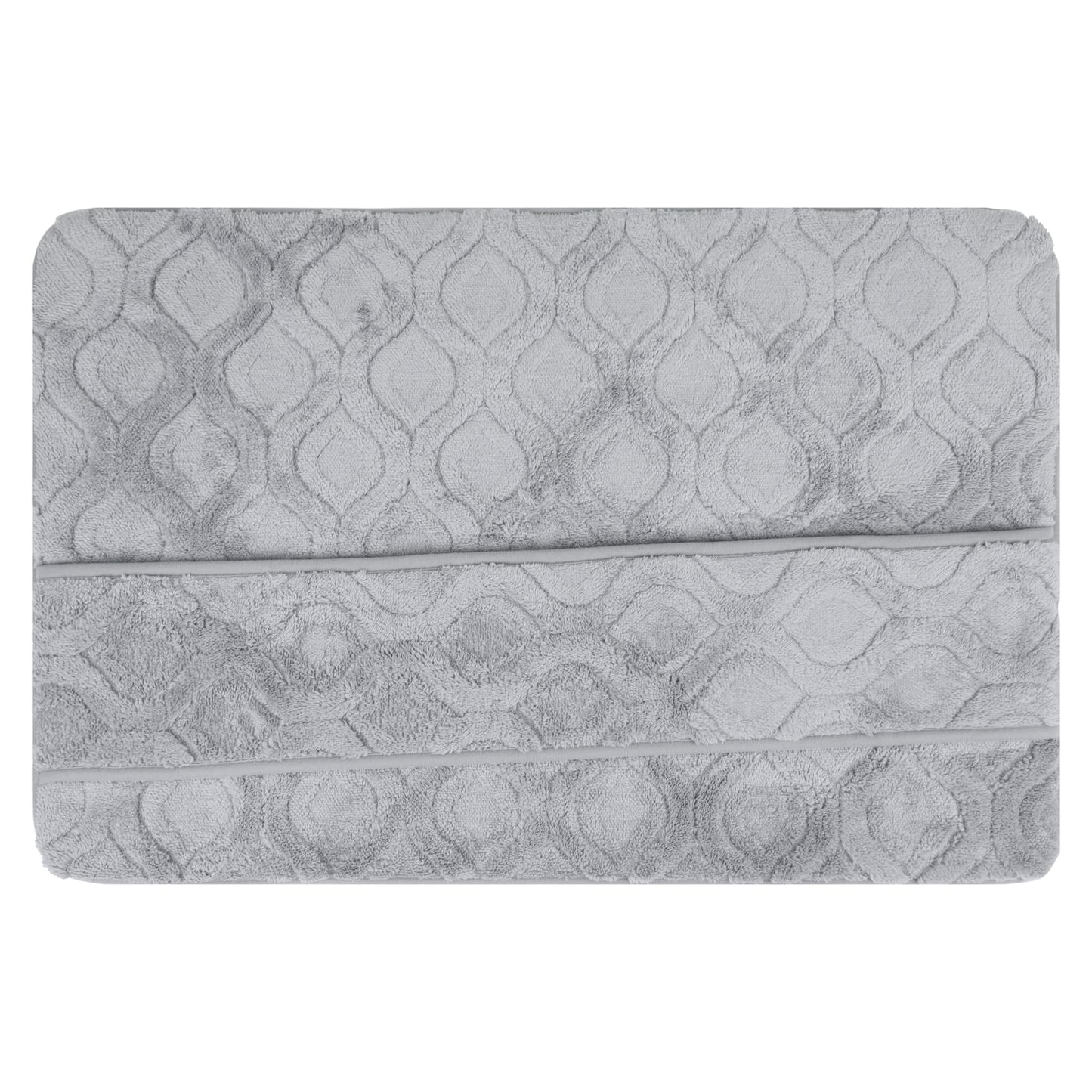 Unique Bargains Quick Dry Bath Mat Non Slip Washable Absorbent Rug Grey 20" x 32"