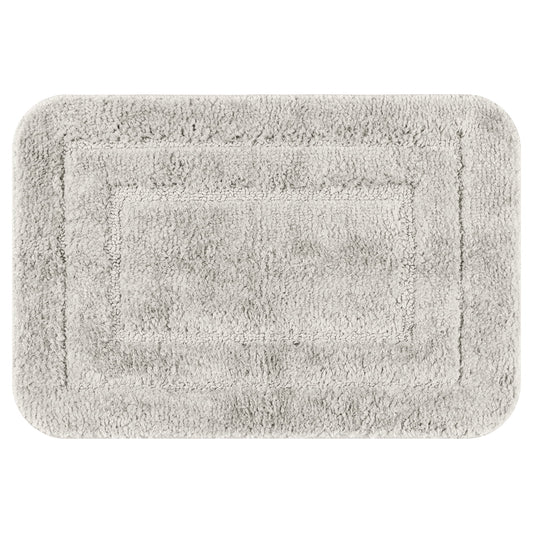 Unique Bargains Soft Absorbent Rug Non-Slip Plush Bath Mat for Bathroom Floor Light Grey 20"x32"
