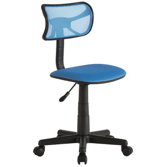 Urban Shop Swivel Mesh Desk Chair, Cyan