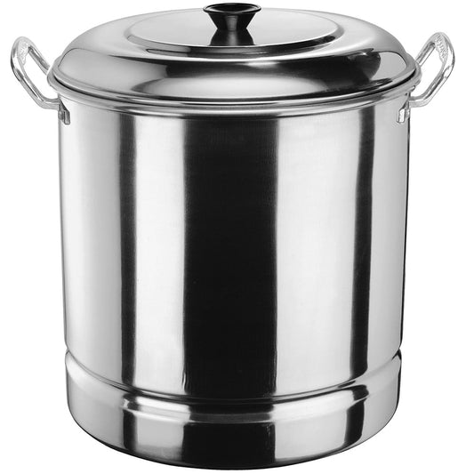 Vasconia 16 Quart Steamer with Aluminum Lid, Silver, all Aluminum