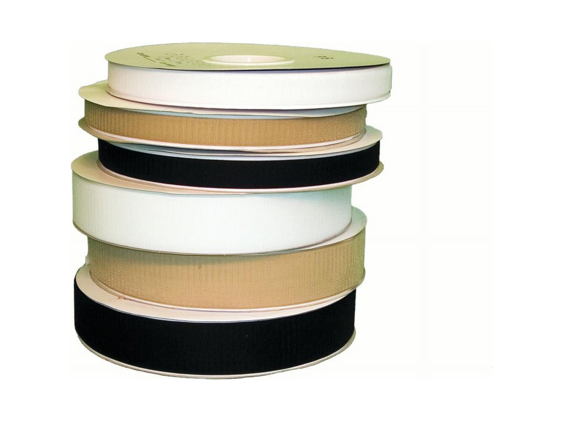 Velcro 1/2" Self-adhesive Loop, 25 Yard Dispenser Box, Black