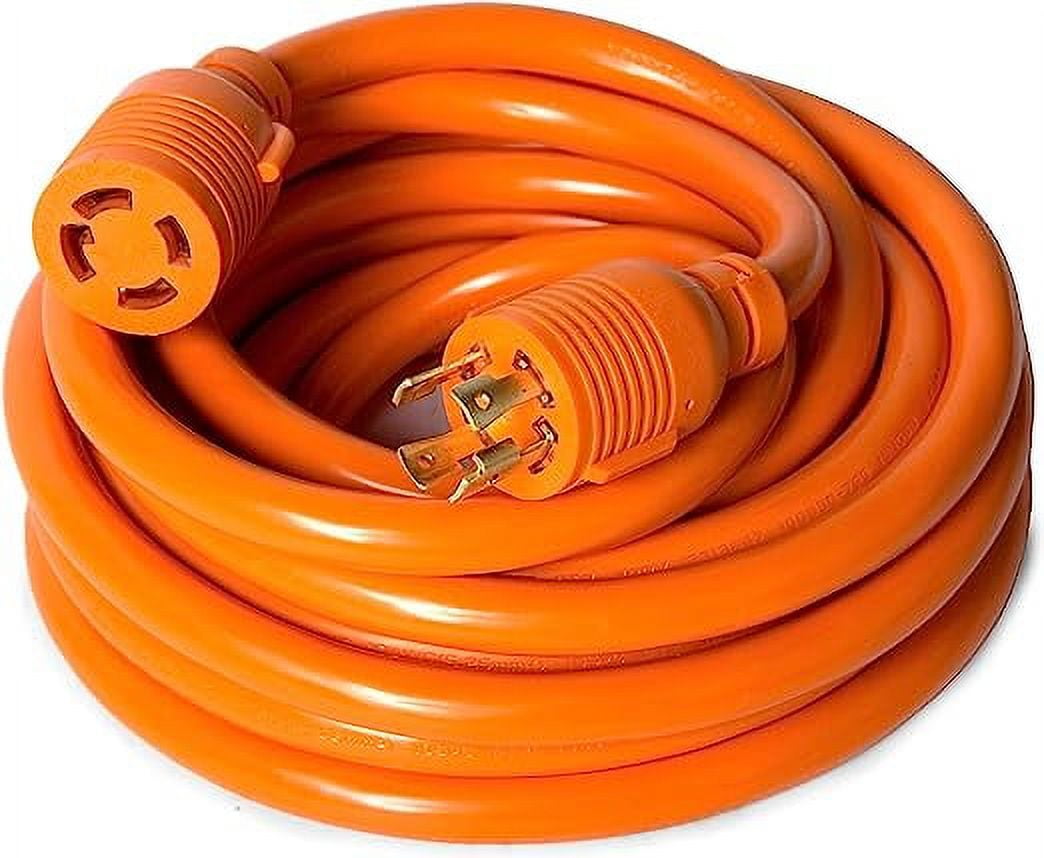 WEN 250V 30-Amp Generator Power Cord for Manual Transfer Switches, 25-Foot, L14-30P to L14-30R (PC3025)