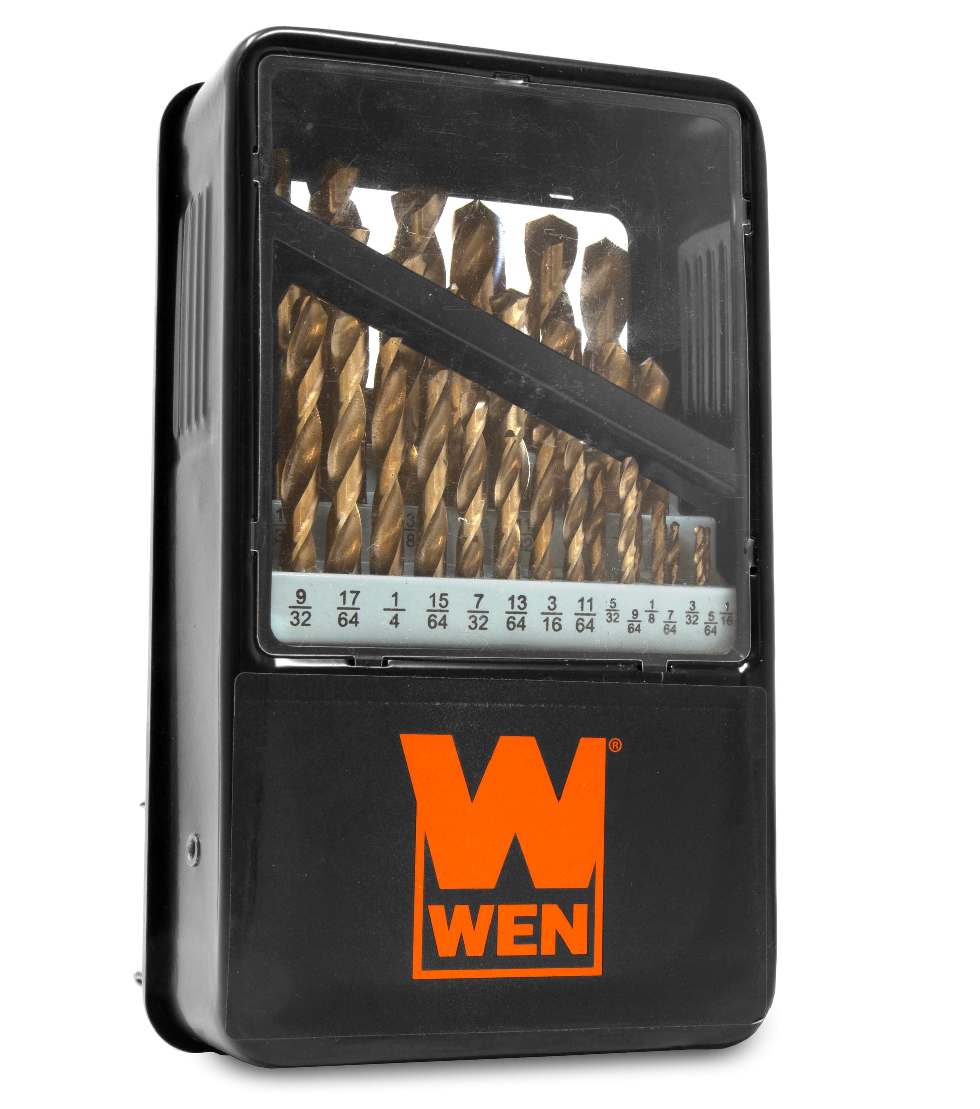 WEN 29-Piece Gold Oxide HSS Drill Bit Set with Carrying Case