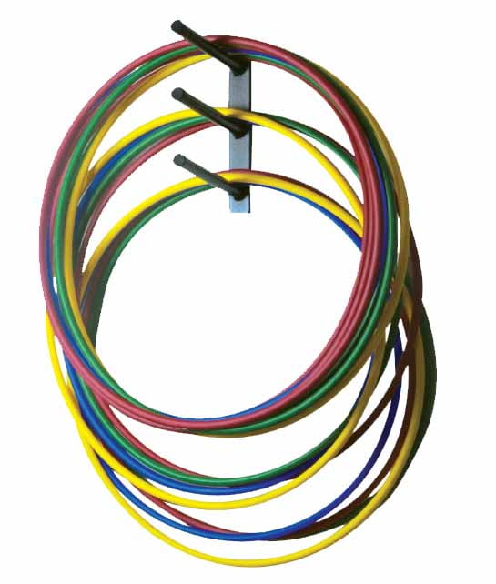 Wall-Mounted Hula Hoop Rack