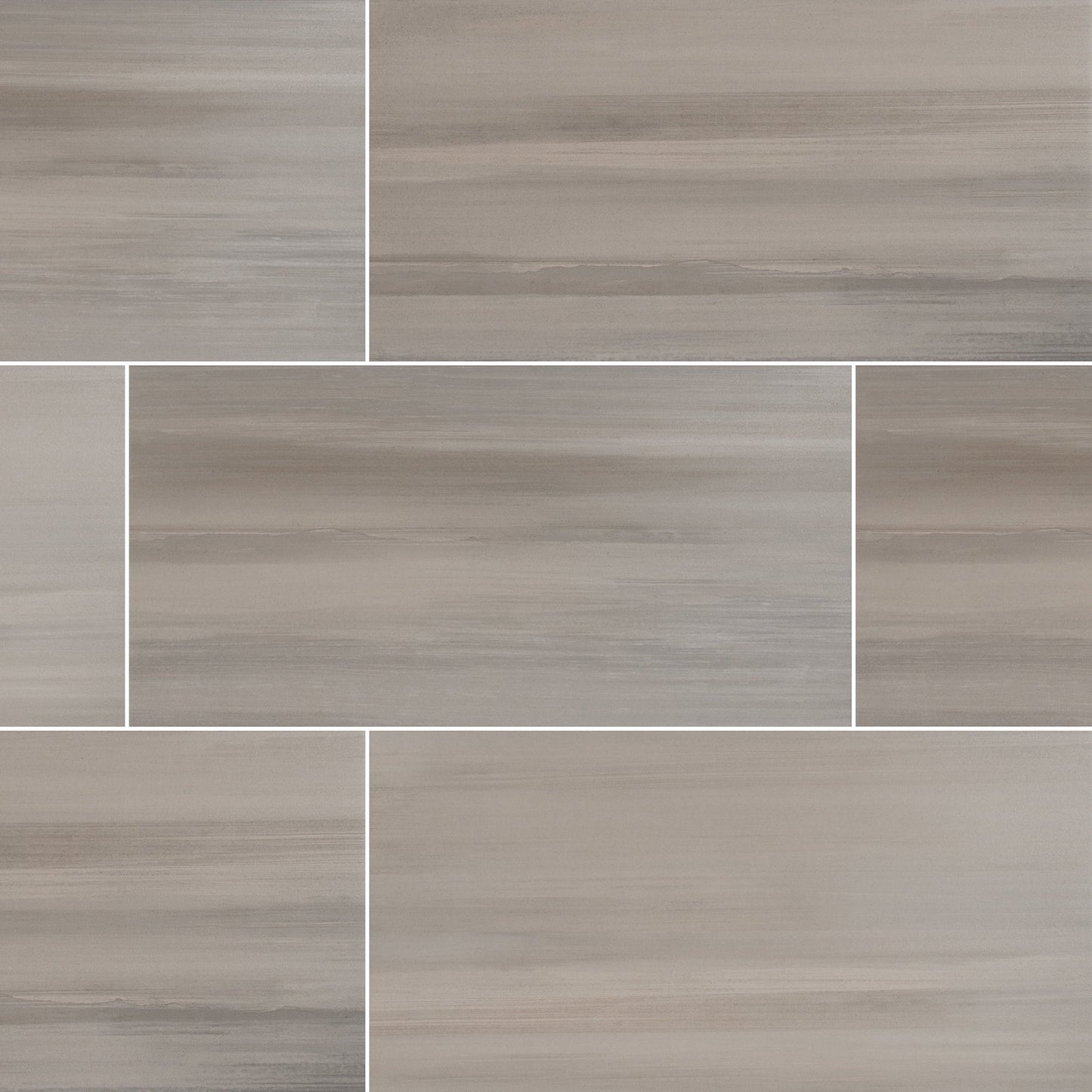 Azulejo de Piso y Pared de Porcelana Esmaltada Color Acuarela Bianco 12 in. x 24 in. (12 Pies Cuadrados / Caja)