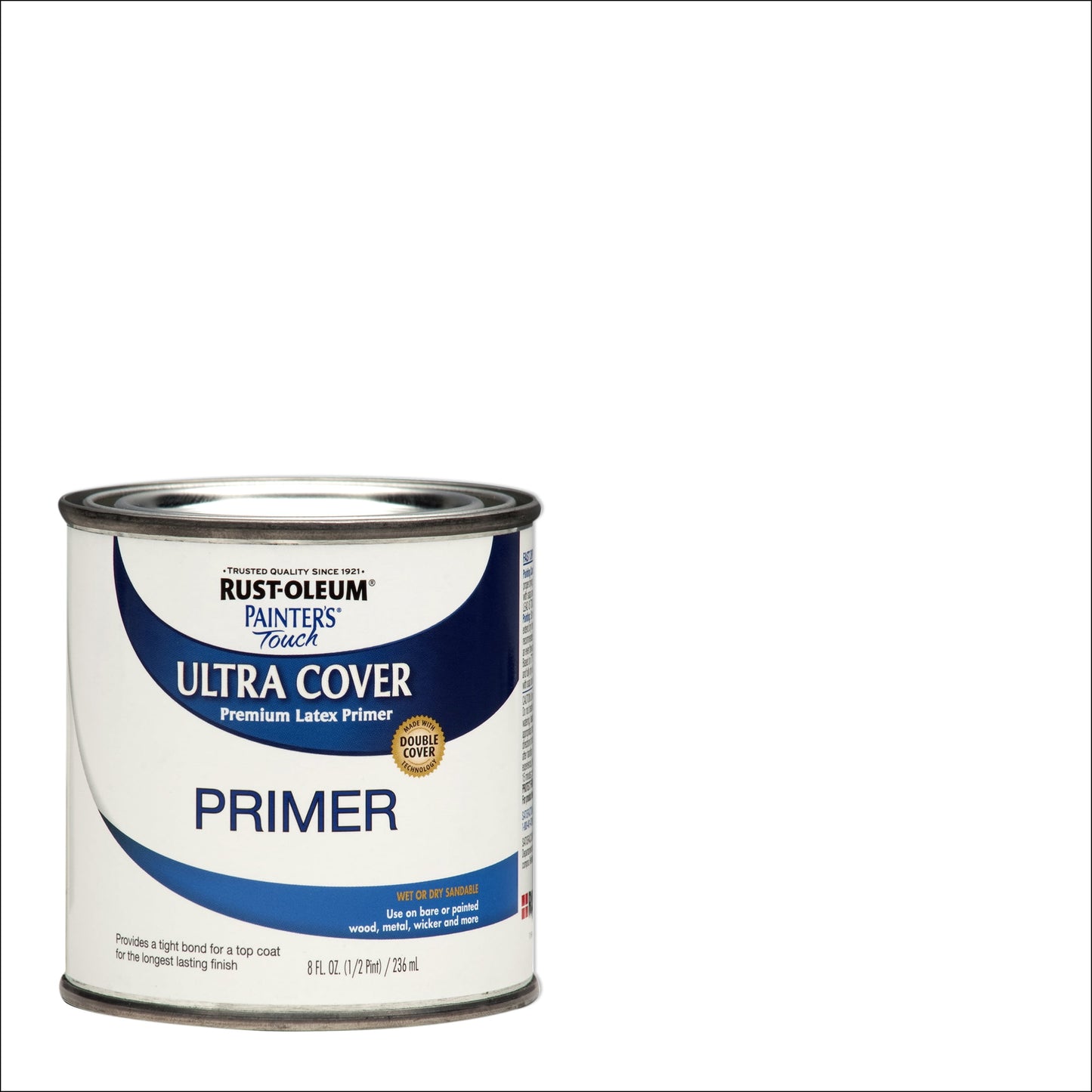 White, Rust-Oleum Painter's Touch Ultra Cover Primer Flat, Half Pint, 6 Pack
