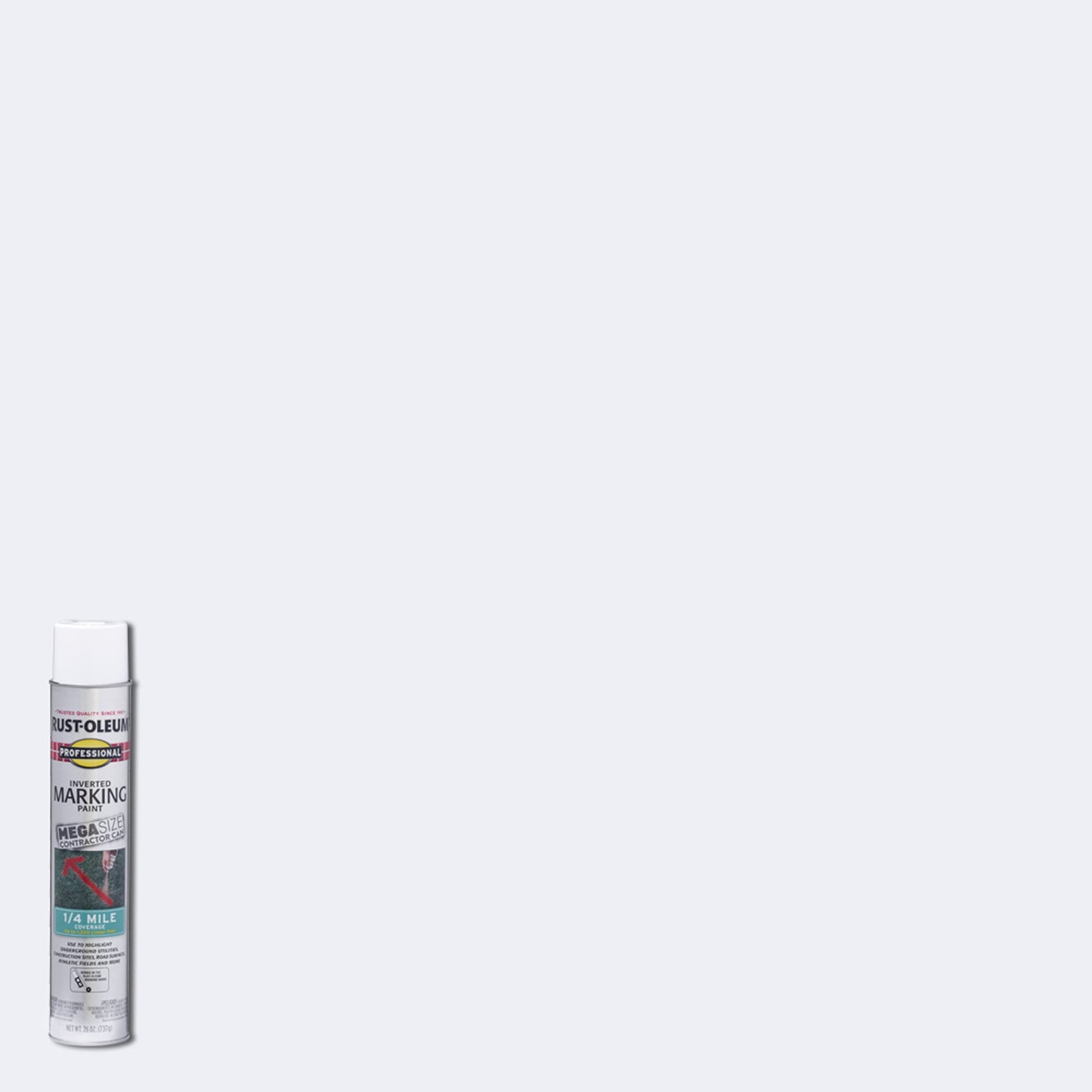 6 Pack, White, Rust-Oleum Professional Mega Marking Paint Spray-350997, 26 oz