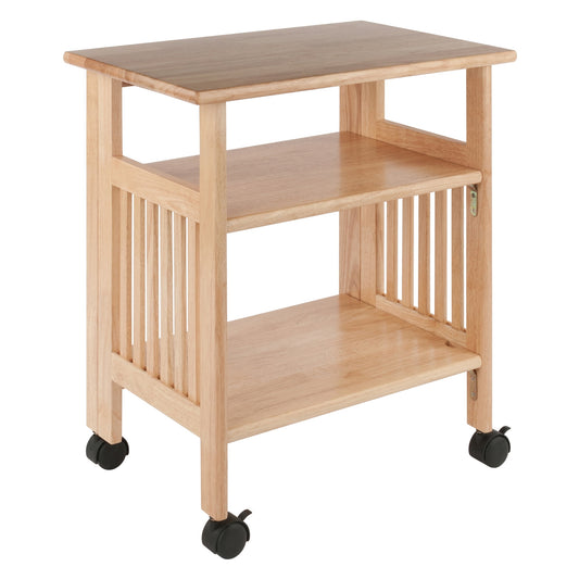 Winsome Mission Foldable Printer and Media Stand, Natural Finish