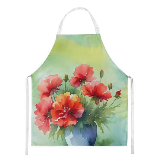 Wyoming Indian Paintbrush in Watercolor Apron