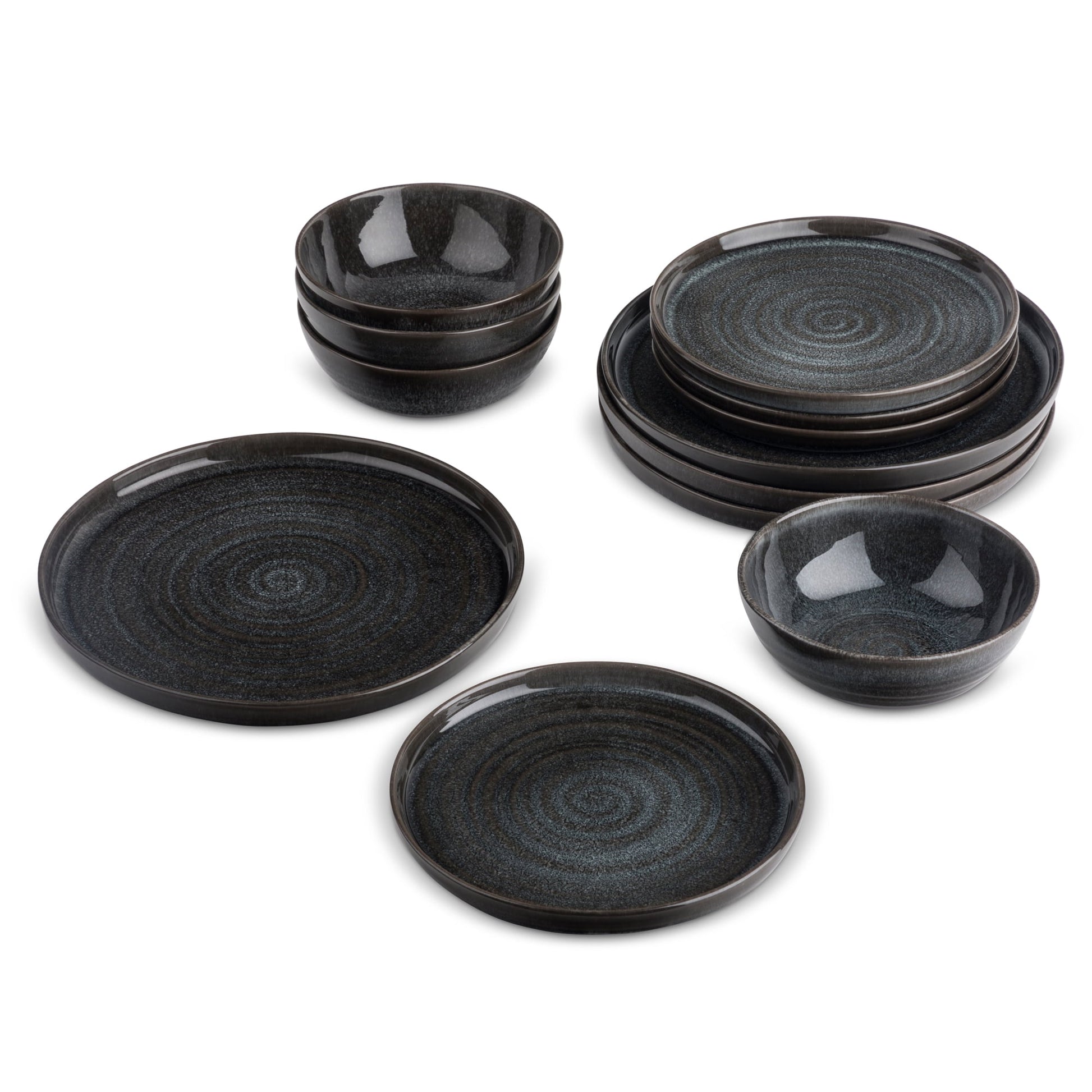 Yellowstone Rip 12-Piece Ceramic Dinnerware Set
