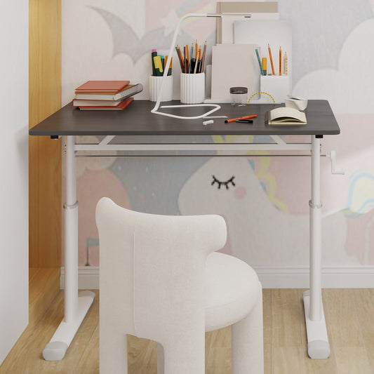 Yoneston 40" x 24" Height Adjustable Computer Desk, Home Office Standing Up Desk for Students,Teen and Adults, Grey