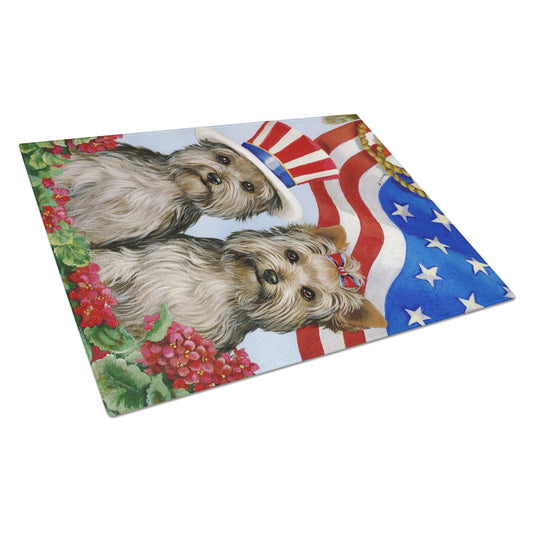 Yorkie USA Glass Cutting Board Large