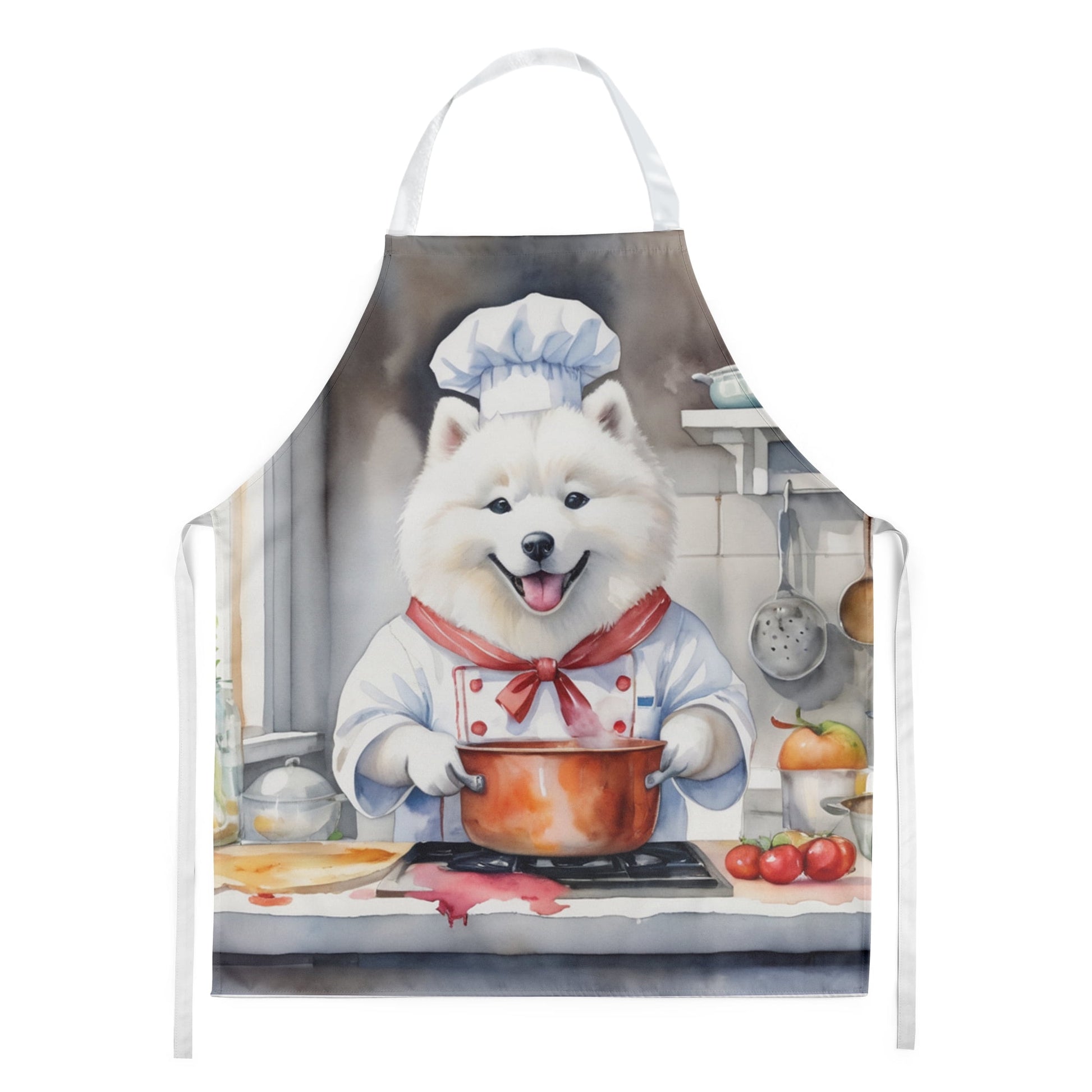 Samoyed el Delantal Chef 27 x 30 Pulgadas