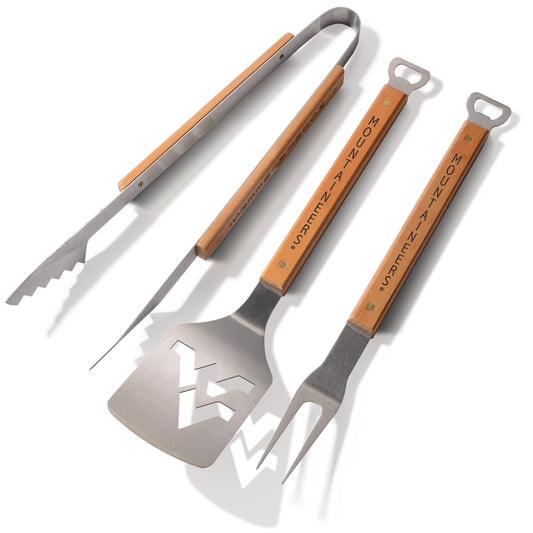 YouTheFan NCAA West Virginia Mountaineers Classic Series 3 Piece BBQ Set