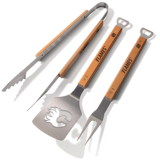 YouTheFan NHL Calgary Flames Classic Series 3 Piece BBQ Set