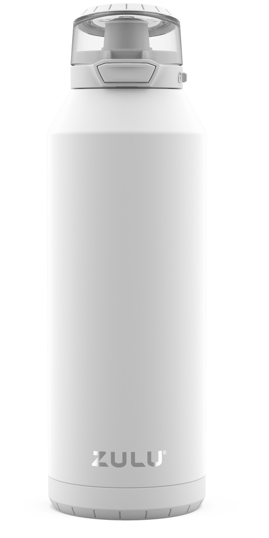 ZULU Swift 40oz Stainless Steel Water Bottle with Chug Lid, Black