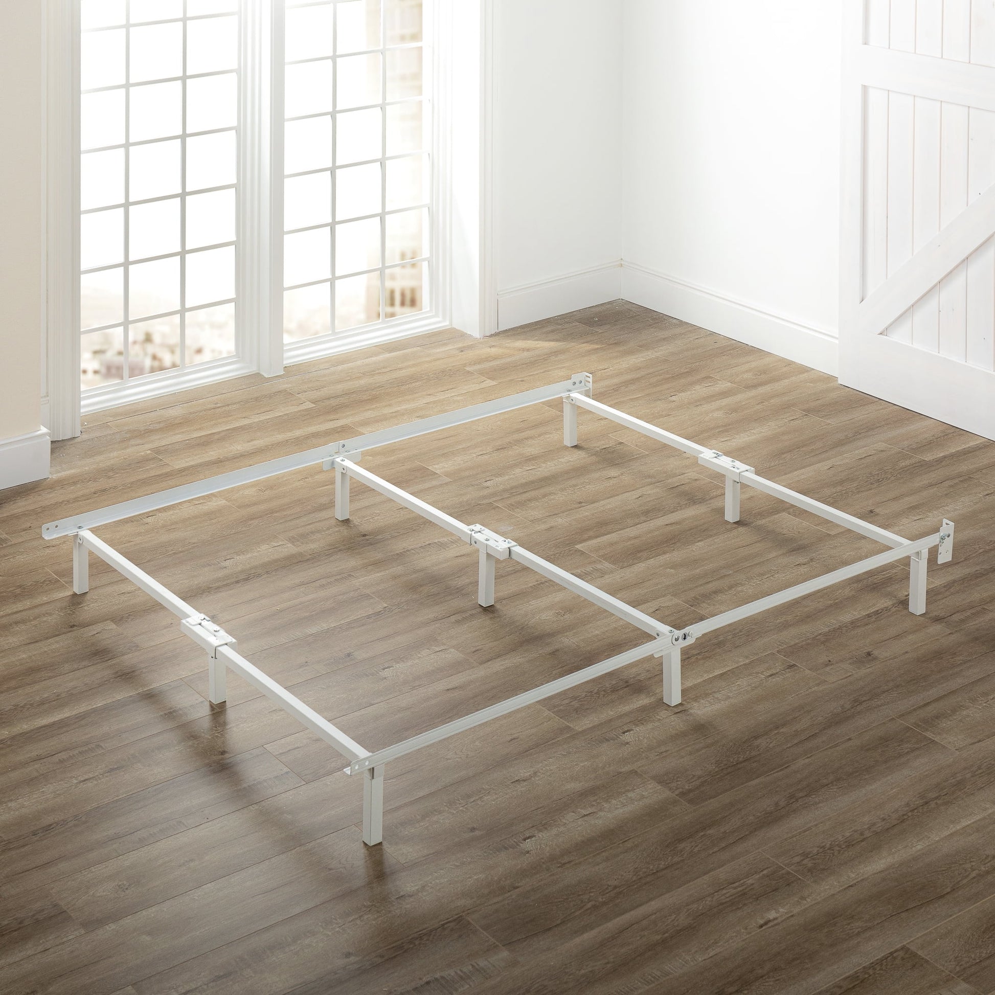 Zinus 7" CompackÂ® Metal Bed Frame, White, Queen