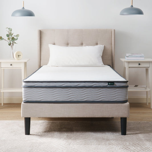 Zinus 8" Innerspring Mattress with Euro Top, Twin-XL