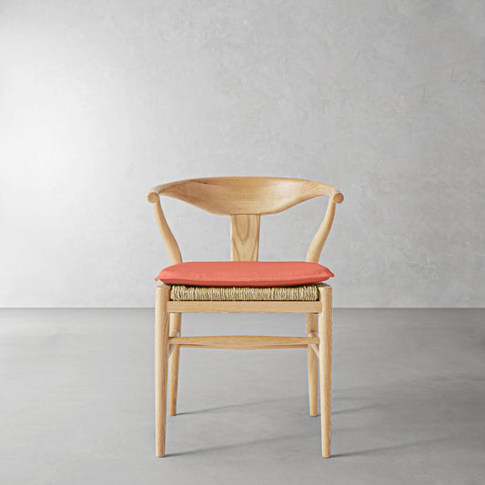 Baldwin Armchair Cushion,Sunbrella Performance Canvas\, Persimmon,