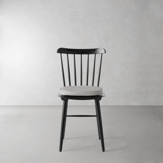 Ton Ironica Side Chair Cushion,Sunbrella Performance Canvas\, Granite,
