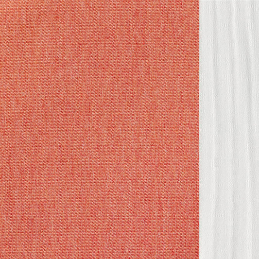 Point Reyes Side Chair Cushion,Sunbrella Performance Canvas\, Persimmon with White Piping,